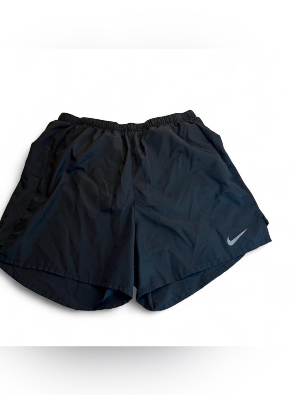 Nike Men’s Black Athletic Running Shorts with Reflective Swoosh